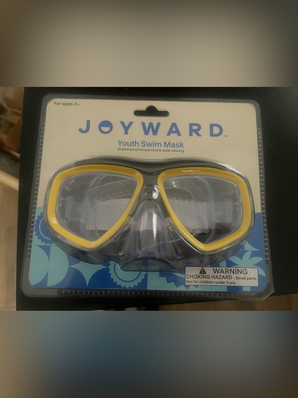 JOYWARD Youth Swim Mask - Yellow Trim